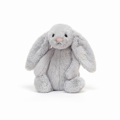 Jellycat Bashful Silver Conejo Medium | ZFIO-18904